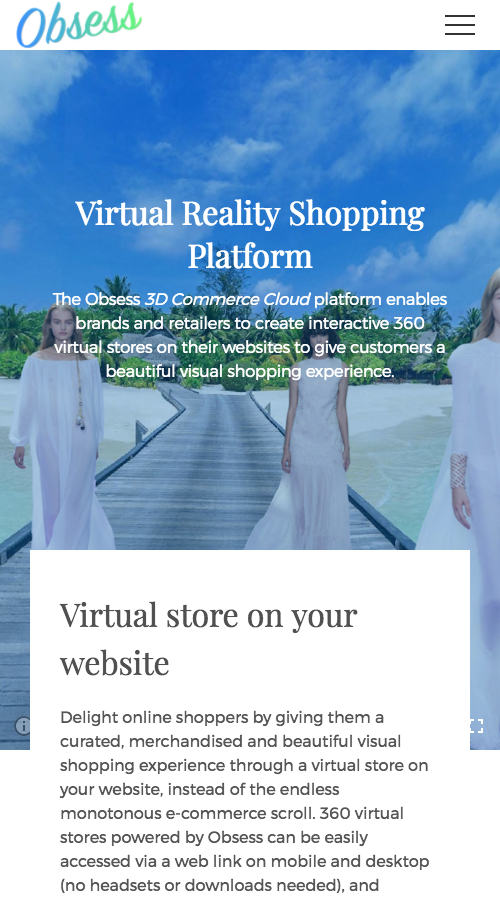 Obsess: Augmented Reality for Shopping screenshot 1